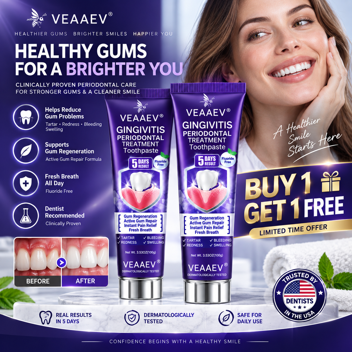 Advanced Gum Care Toothpaste – Periodontal & Oral Support