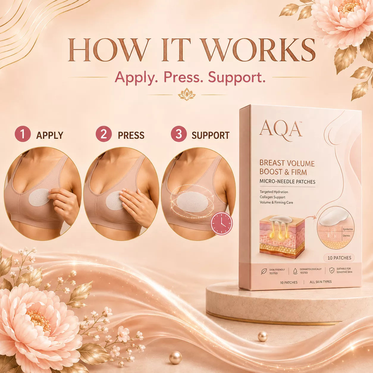 Breast Enhance Mentmicroneedle Patch
