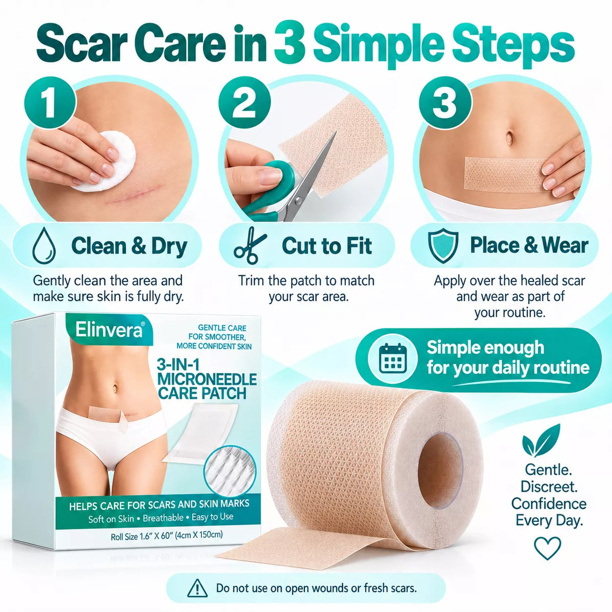3-in-1 ScarRemoval Microneedle Care Patch