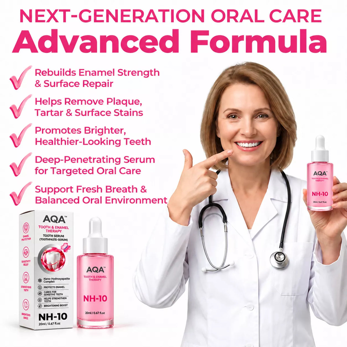 AQA™ Thismile NH-10 Enamel & Gum Advanced Therapy Toothpaste Serum