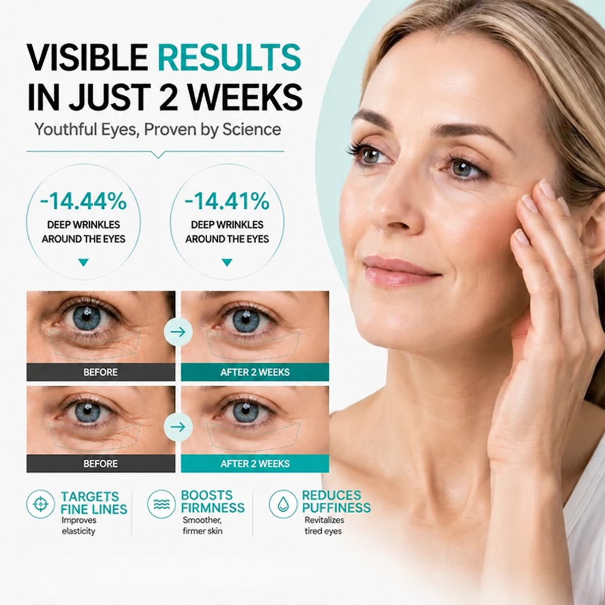 #1Viral PDRN Micro-Vibration Eye Applicator Cream